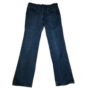 Levis Vintage 80s Mens 34x34 517 Bootcut Jeans Orange Tab Dark Wash Denim USA